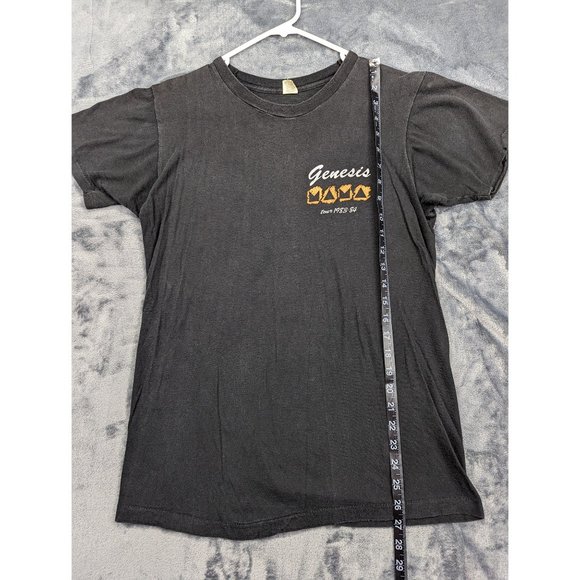 VTG Genesis Concert Shirt Mens LG '83 '84 Tour Single Stitch Classic Rock Black - Picture 14 of 15